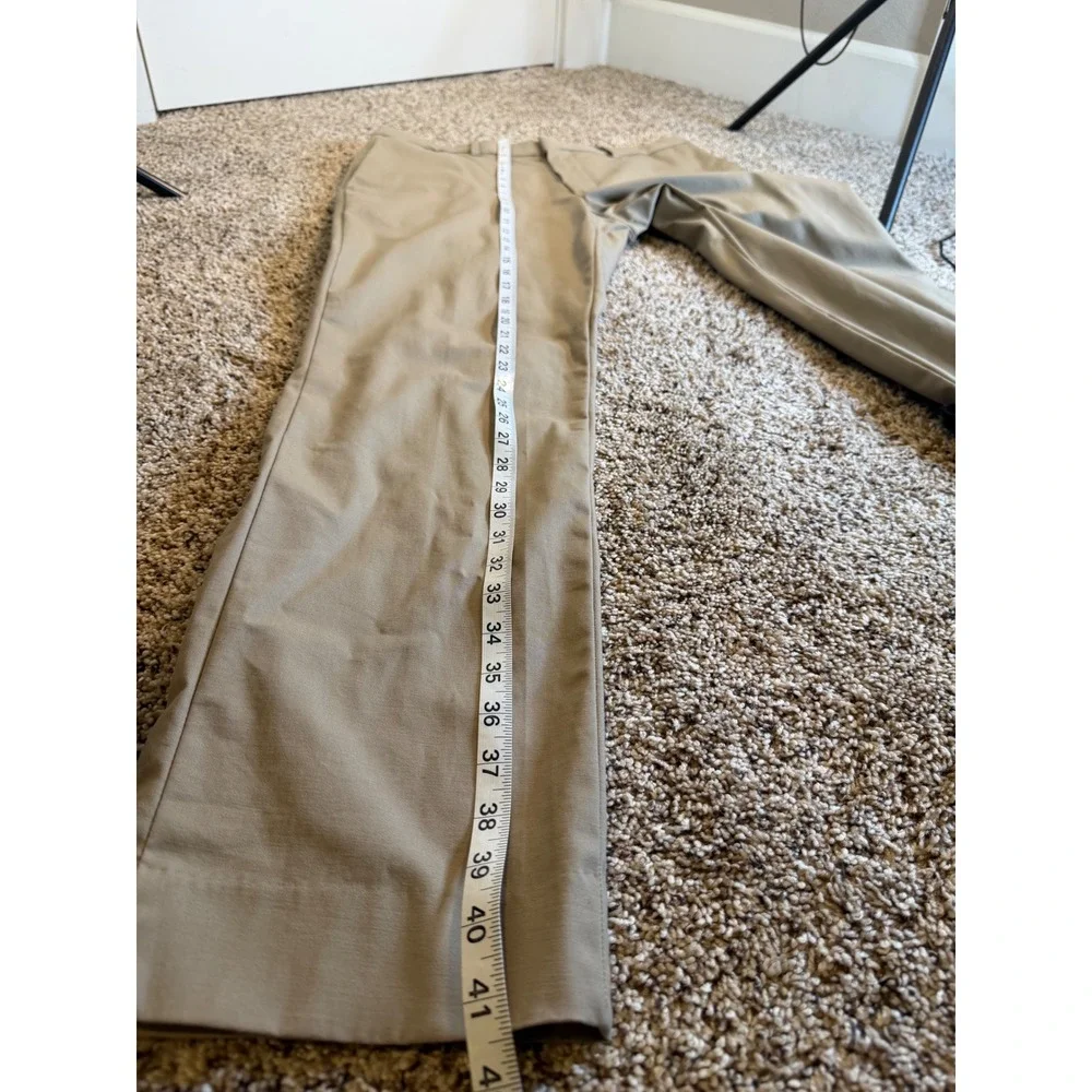 Banana Republic Slim Fit Chino Pants Men 33x32 Tan Khaki Stretch Cotton Trousers